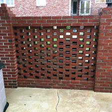 Brick Fence Cleaning on South Elm Ave, Sylacauga