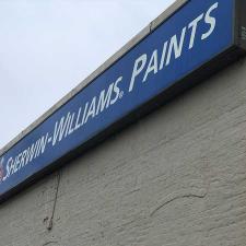 Cleaning the Sherwin-Williams Sign in Sylacauga, AL